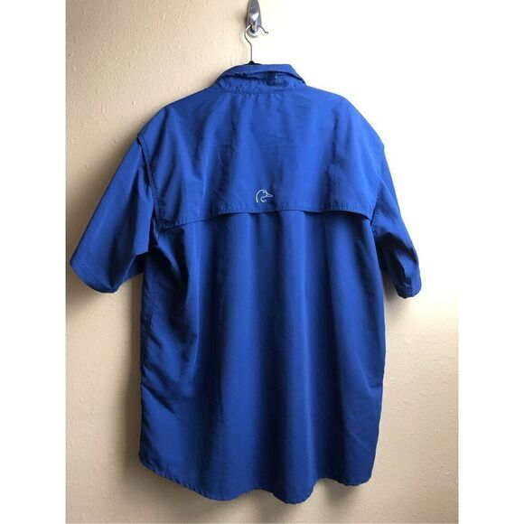 Ducks Unlimited Men's Vented Blue Fishing Shirt SZ XL - Picture 3 of 9